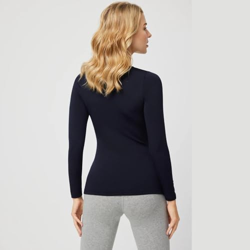 YSABEL MORA Pack 2 Camisetas Térmicas Mujer Manga Larga Retención de Calor Interior Ideal Invierno Frío Primera Clase Interior Afelpado Composición 92% Poliéster 8% Elastano