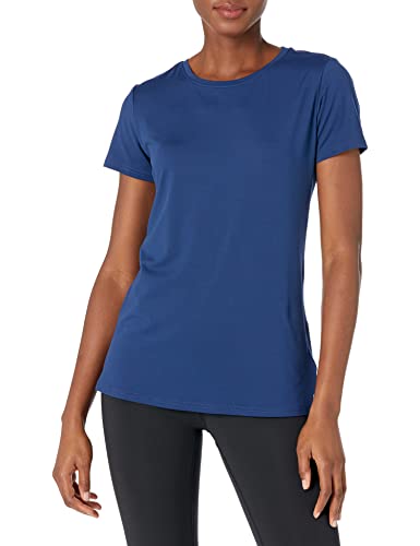 Image of Amazon Essentials Women's Active Quick Dry Tech Stretch Short-Sleeve Crewneck T-Shirt, Multipacks