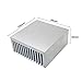 Large Aluminum Heatsink 100 x 99 x 45mm / 3.93 x 3.90 x 1.77inch Heat Sinks Cooler Cooling Radiator for LED LCD CHIP Electronic Amplifier Transistor Heat Dissipation