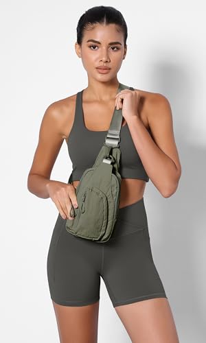 Image of ODODOS Sling Bag with Adjustable Straps Crossbody Chest Bag Lightweight Backpack for Casual Traveling Hiking