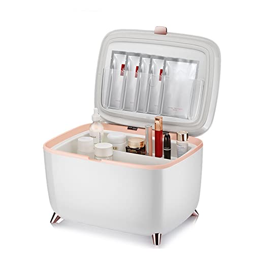 DieffematicBX Nevera Pequeña Refrigerador 9L Máscara Cuidado de la Piel Almacenamiento en frío Cosmético Refrigerador pequeño Mini Caja Inteligente de Control de Temperatura