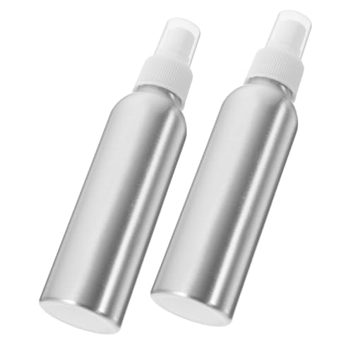 OUNONA 2個 ポータブル詰め替え用スプレーボトル 軽量アルミ製 空容器 携帯便利 防漏設計 香水アトマイザー トラベル用化粧 ランダムカラー
