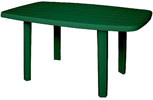 Areta ARE033 Tavolo, Modello Sorrento, Verde, 140 x 80 x 72 cm