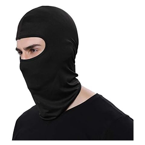 WS UK Black Spandex Balaclava for Men Cover