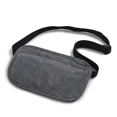 [ARKY] RFIDスキミング防止 ネックポーチ ウエストポーチ 2WAY セキュリティポーチ 薄型 軽量 パスポート 現金 スマホ収納 旅行用 防犯