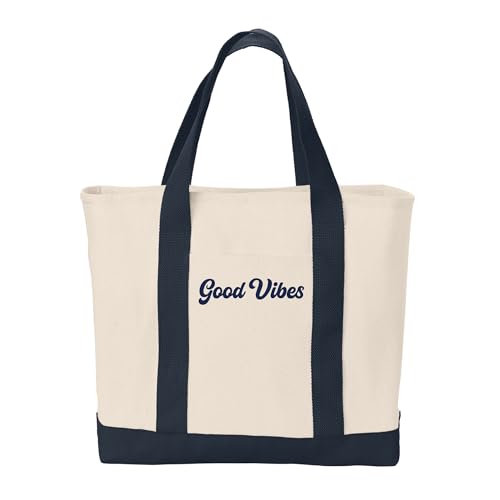 Bolso tote personalizado bicolor de algodón miniatura 1