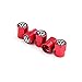 TK-KLZ 5Pcs Metal Car Tires Valve Stem Caps for All Model Volkswagen VW CC Tiguan Jetta Golf MAGOTAN Polo Santana Beetle Phaeton Decorative Accessory (Red)