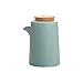 Verde Botella dispensadora de aceite, Aceitera de Cerámica - Dispensador de Aceite de Oliva con Tapón - Botella Contenedor de Aceite de Oliva, Vinagre, Salsa de Soja - Aceiteras de Cocina
