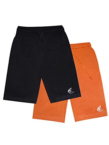 Image of KiddoPanti Boys Knit Knee Length Basic Short Pack of 2