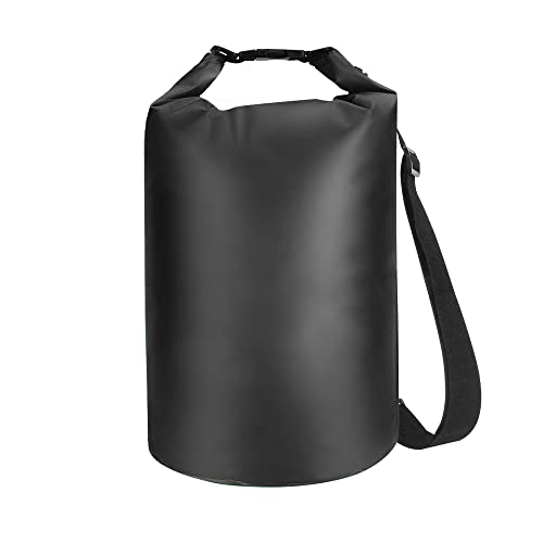 Forbidden Road 5L 10L 15L Waterproof Dry Bag (8 Colors) Dry Sack Roll Top Dry Compression Sack Keeps Gear Dry for Kayaking Boating Camping Canoeing Fishing Skiing Snowboarding (Black, 2L)