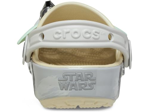 Crocs Boy's Classic Star Wars Clogs (Little Big Kid) Grogu K Bone4