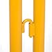 Global Industrial Crowd Control Barrier, Yellow Powder Coated Steel, 102