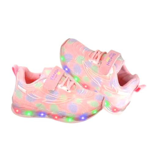 Image of Girls' Light Shoes (Pink, UK Footwear Size System, Little Kid, Age Range, Medium, 4.5 Years, 5 Years)
