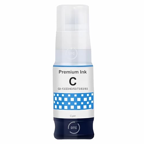 Image of Duplex DTC GI-73 Ink Bottle Compatible for Canon Pixma G570, G670, G550, G650, G620 Printers (GI-73 Cyan Ink 1 Pcs)