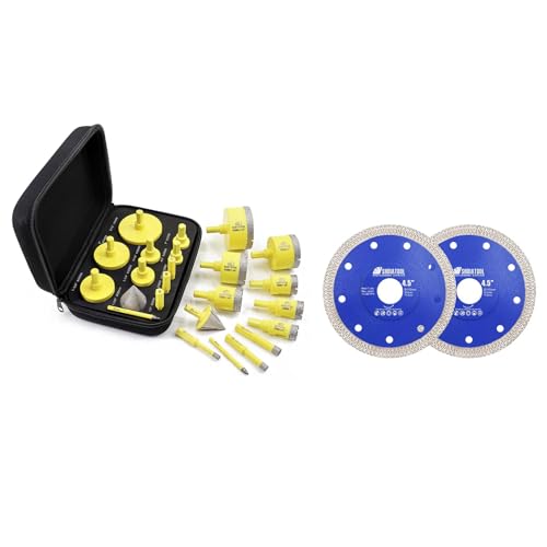 Set de brocas de núcleo de diamante 12 piezas DARTOTEK miniatura 1