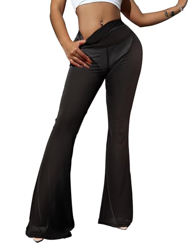 Sheer Pants for Women Mesh Pants Bathing Suit Cover Sexy Swimsuit Coverup for Women See Through Pants Swim Lace Pants