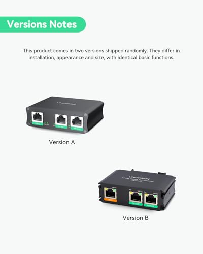 Image of LINOVISION Gigabit PoE Passthrough Switch and PoE Extender (POE-EXT02G)