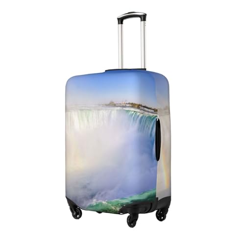 Waterfall And Rainbow Print Luggage Suitcase Covers Elastic Washable Luggage Protector Luggage Covers For Suitcase2