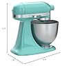 KitchenAid KSM3311XAQ Artisan Mini Series Tilt-Head Stand Mixer, 3.5 quart, Aqua Sky Blue #2