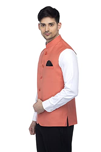 Image of FAVOROSKI Men's Cotton Blend Waist-Long Jacket