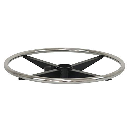 Repose pied chromé 450mm Waytex éclat élégant pour fauteuil bureau