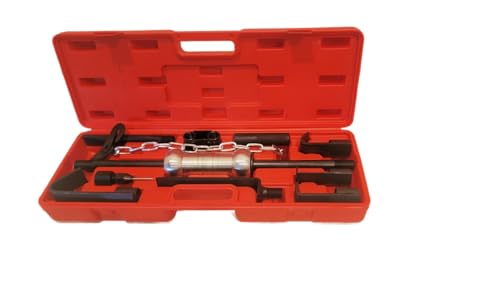 Professional EZ Travel Collection Autobody Slide Hammer 10 Pound Dent Puller (13 Piece Set)