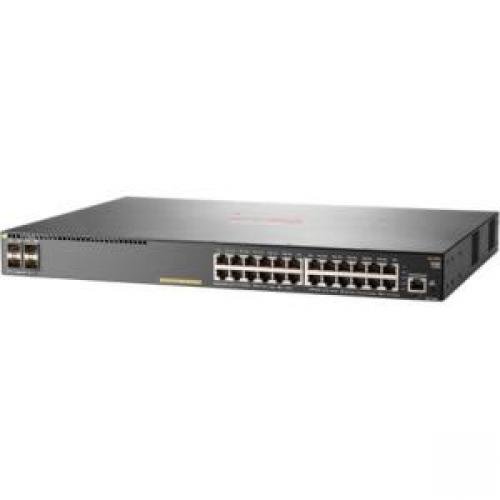 Image of HP Aruba 2930F 24G PoE+ 4SFP+ Switch Model JL255A#ABA