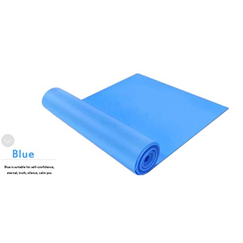 Preisvergleich Produktbild QUEENBACK Yoga-Spannband, Fitness-Ausrüstung, Training, Widerstandsbänder, Gummi, Fitness, Spannschlaufen, für Fitnessstudio, Physiotherapie, Yoga, Pilates blau