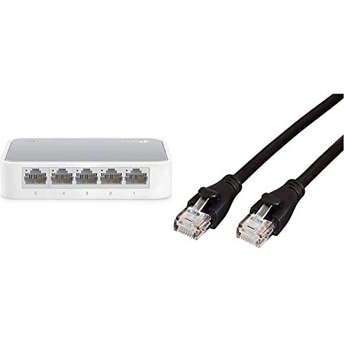 Switch Ethernet Réseau 5 Ports TP-Link TL-SF1005D avec câble RJ45 cat6