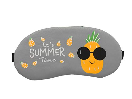 Image of Jenna Pine Gray Cartoon Face Sleeping Eye Mask