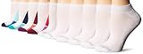 Fruit of the Loom womens Everyday Soft Cushioned - 10 Pair Packs socks, White/Pink, White/Blue, Whit
