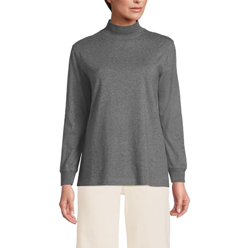 Image of Lands' End Women's Plus Size Long Sleeve Super T Mock