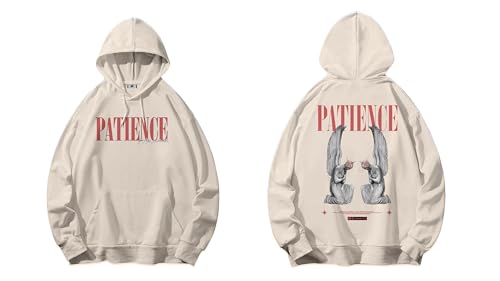 Image of SXV 'Patience' Printed Cool Aesthetic Sweatshirt Hoodie