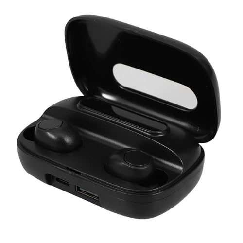 Casque sans fil 5.0 Hemobllo avec affichage LED et écouteurs étanches IPX7 noir