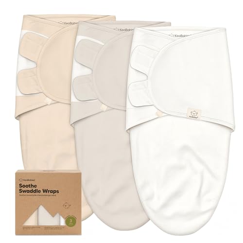 Image of KeaBabies 3-Pack Organic Baby Swaddles for Newborns, Infant (Purest, 0-3M) | Baby Girls, Boys, Soft Organic Cotton, Newborn Swaddle Sleep Sack, Nursery Swaddling Blankets