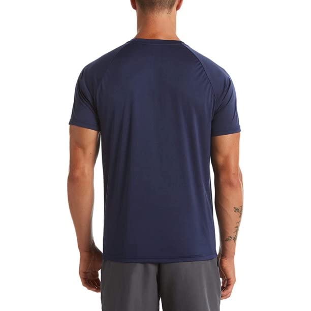 Nike Essential Men's Short-Sleeve Hydroguard Swim Dri-Fit Shirt XL Navy3