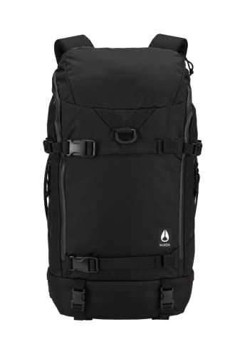 NIXON Hauler 35L Backpack - Black - Made with REPREVE® Our Ocean™ and REPREVE® recycled plastics. NIXON Hauler 35L Backpack - Black - Made with REPREVE® Our Ocean™ and REPREVE® recycled plastics.