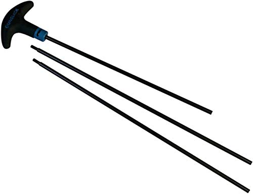 GUNSLICK Blackened Steel 3-Piece Rifle Cleaning Rod.17 Caliber (5-40 Threads)