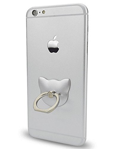 Amoy. B Bague Support Chat Bague Boucle Nouveau Support de téléphone Portable Dessin animé Bague avec Emballage Or Rose * 1