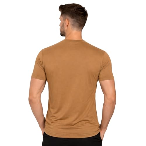Image of NINQ Solid Tshirt for Men Round Neck | Half Sleeve Tshirt | Slim Fit Compression T-Shirt Gym Wear | Casual Running Yoga Sports wear for Mens