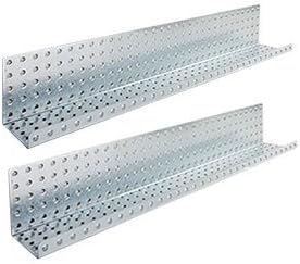 AlligatorBoard ALGSHELF3x32GALV 3 in. L x 32 in. W Metal Pegboard Shelves - Pack of 2