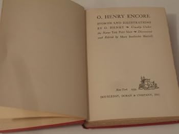 Hardcover O. HENRY ENCORE. Book