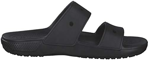 Crocs Unisex Classic Two-Strap Slide Sandals, Black, 7 US Men | Image 7