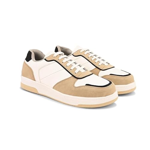 Image of STANPHORD Mens Rapidcore Sneakers Colourblocked Mid Top Lace Up Sports Casual Shoes | Comfortable & Lightweight Stylish Outdoor Shoes for Party, Daily & Occasion Wear | Smart & Trendy Shoe