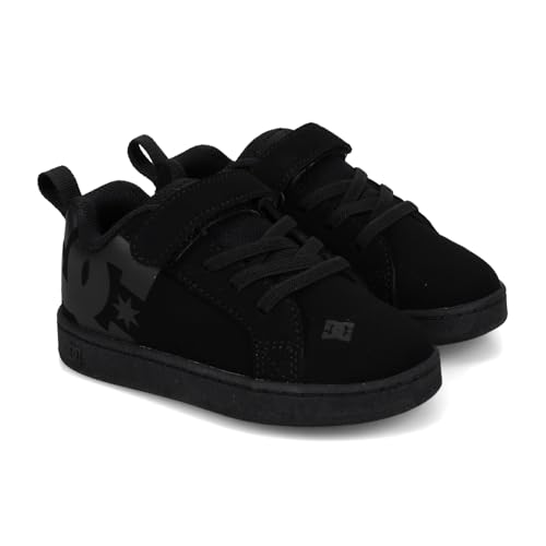 DC Kids Sneaker Skate Shoe, Black, 10 US Unisex Toddler