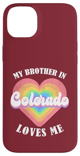 My Brother In Colorado Loves Me Heart USA USA State スマホケース iPhone 14 Plus 用