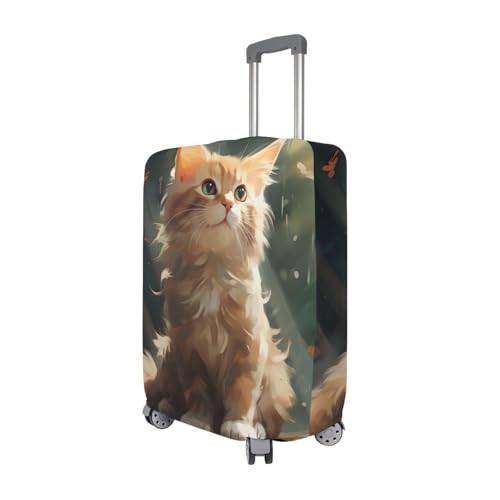 senya Travel Luggage Cover Suitcase Protector Docile Cat Washable Baggage Covers Fits 26-28 Inch Luggage3