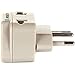OREI US to Brazil Plug Adapter - Type N Travel Adapter for Brazil - Universal 2 in 1 - CE Certified - RoHS Compliant - White (DB-11C)