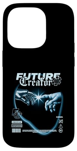 Coque iPhone 14 Pro cyberpunk protège contre chocs science-fiction