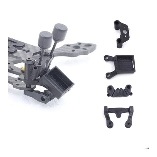 3D Printed BN-220 GPS Module Mount TPU Holder T-Shaped Fixed Bracket Compatible with FPV Drone Mark5 Frame Analog Digital Parts(Black GPS Mount)